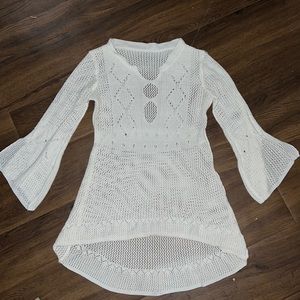 Small white crochet top/dress